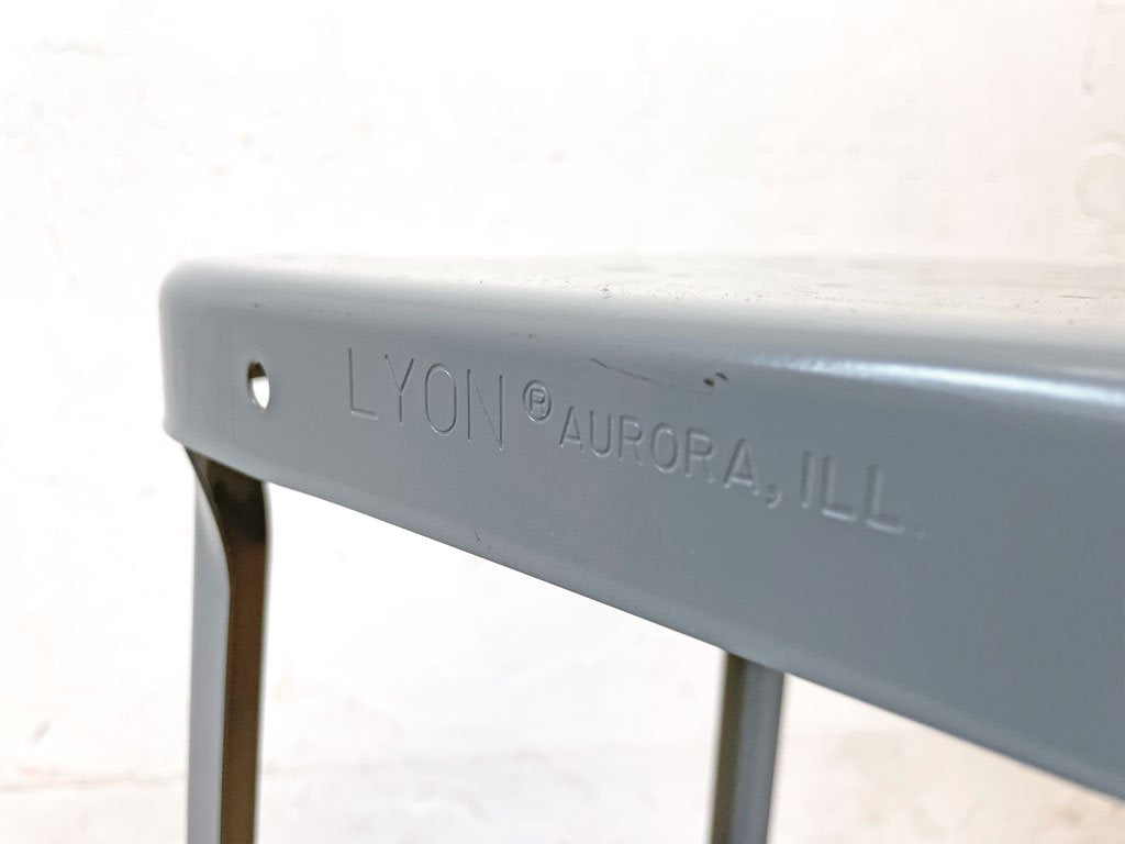 リオン LYON ファクトリースツール Factory Stool Lサイズ グレイ ハイスツール パシフィックファニチャーサービス取扱 P.F.S Dove gray 廃盤 ★