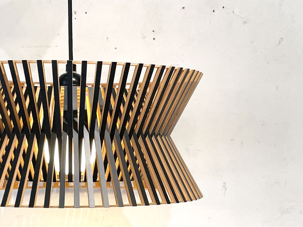 セクトデザイン Secto Design コントロ Kontro 6000 ペンダントランプ pendant Lamp セッポ・コホ Seppo Koho フィンランドバーチ ブラック 美品 ★