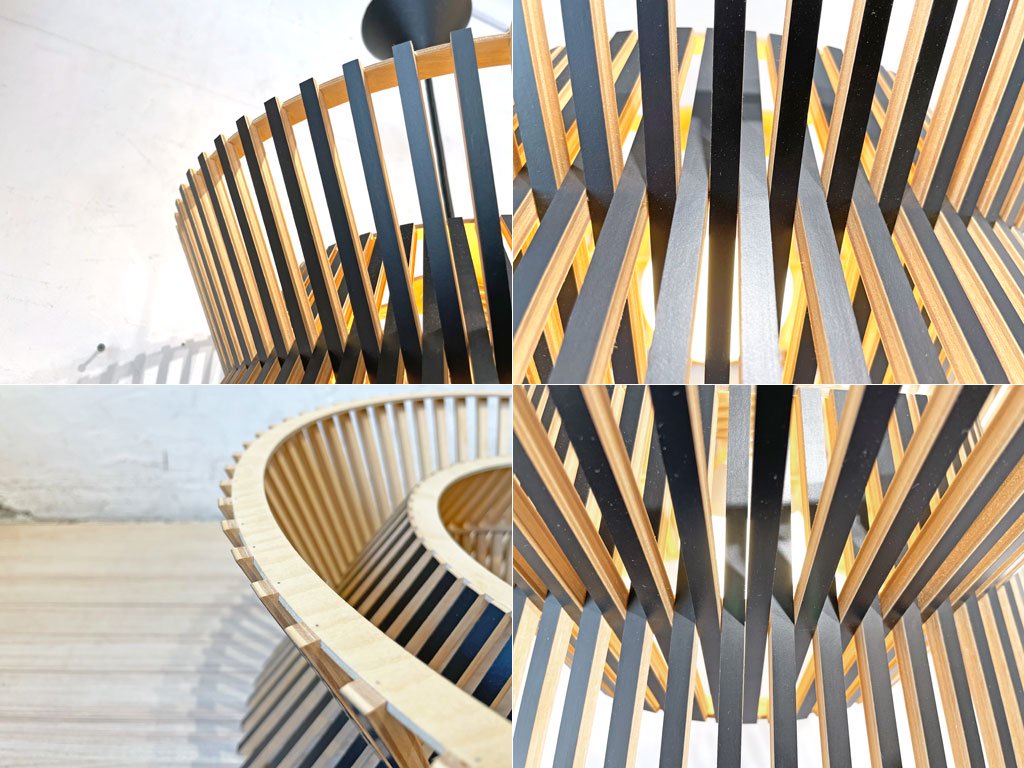 セクトデザイン Secto Design コントロ Kontro 6000 ペンダントランプ pendant Lamp セッポ・コホ Seppo Koho フィンランドバーチ ブラック 美品 ★