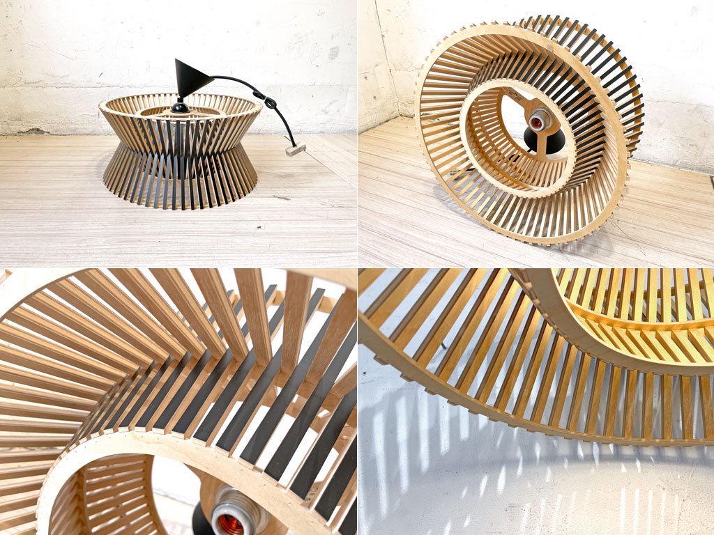 セクトデザイン Secto Design コントロ Kontro 6000 ペンダントランプ pendant Lamp セッポ・コホ Seppo Koho フィンランドバーチ ブラック 美品 ★