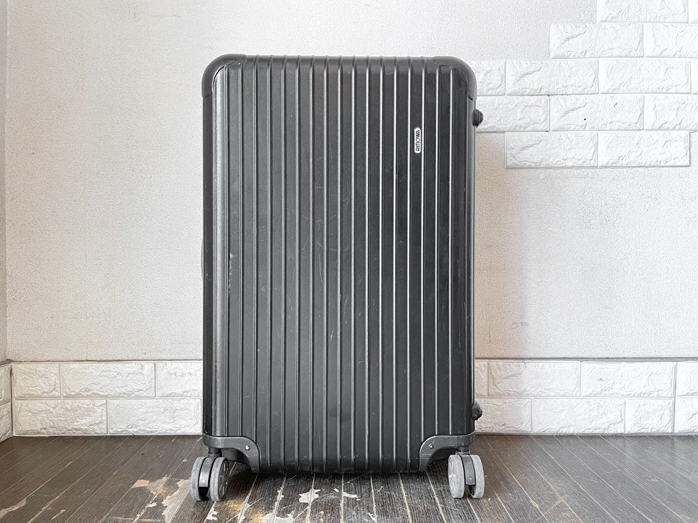 リモワ RIMOWA サルサ SALSA スーツケース キャリーケース 870.70 黒 マットブラック 82リットル 4輪 軽量  
 TSAロック ◎