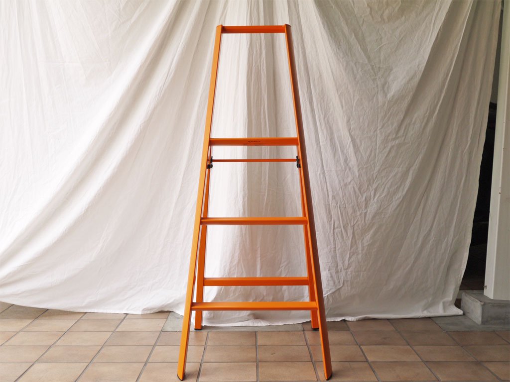 メタフィス METAPHYS × 長谷川工業 Hasegawa ルカ―ノ Lucano 3ステップ オレンジ ステップスツール 脚立 踏み台 グッドデザイン賞 ◇