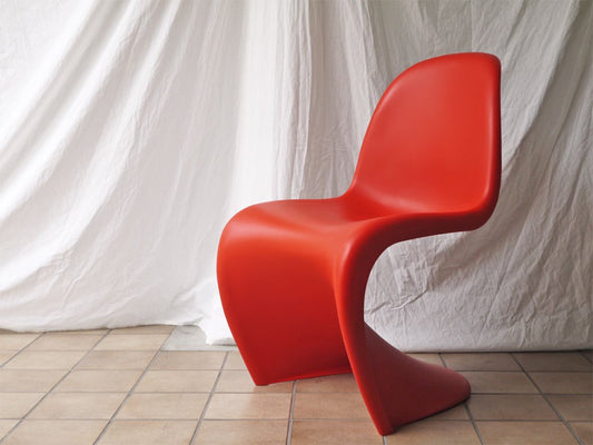 ヴィトラ vitra. パントンチェア Panton Chair レッド ヴェルナー・パントン Verner Panton スタッキングチェア ミッドセンチュリー スペースエイジ◇