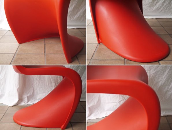 ヴィトラ vitra. パントンチェア Panton Chair レッド ヴェルナー・パントン Verner Panton スタッキングチェア ミッドセンチュリー スペースエイジ◇