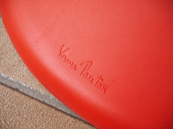 ヴィトラ vitra. パントンチェア Panton Chair レッド ヴェルナー・パントン Verner Panton スタッキングチェア ミッドセンチュリー スペースエイジ◇