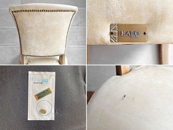 ハロ HALO ミミチェア MIMI CHAIR ダイニングチェア 牛皮 ウェザードオーク ティノシーキャメル ヴィンテージビアンコ 英国 アスプルンド取扱♪