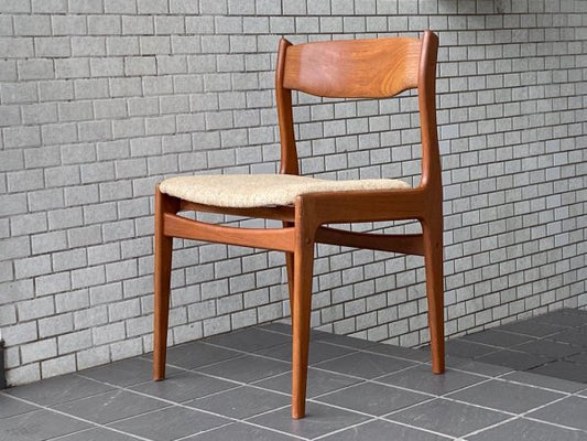 ケーディーファニチャー K.D. FURNITURE by SUN FURNITURE チーク材 ダイニングチェア ファブリック 北欧ビンテージスタイル Ｂ ■