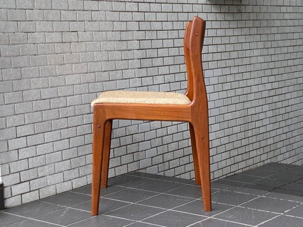 ケーディーファニチャー K.D. FURNITURE by SUN FURNITURE チーク材 ダイニングチェア ファブリック 北欧ビンテージスタイル Ｂ ■