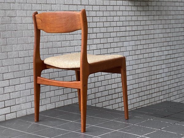 ケーディーファニチャー K.D. FURNITURE by SUN FURNITURE チーク材 ダイニングチェア ファブリック 北欧ビンテージスタイル Ｂ ■