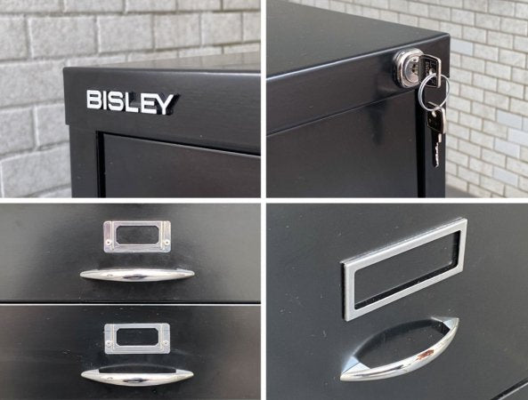 ビスレー BISLEY ベーシック BASIC Fシリーズ 1F3 ファイリングキャビネット ブラック オフィス家具 英国 ■