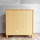 無印良品 MUJI 木製キャビネット 食器棚 カップボード ガラス扉 タモ材 W80cm 廃番 ♪