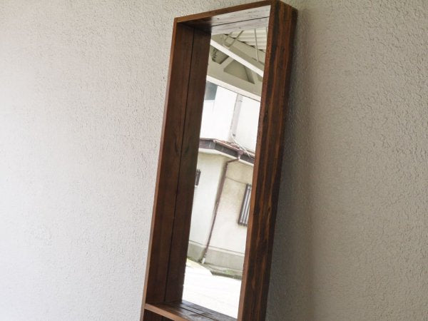 ジャーナルスタンダードファニチャー journal standard Furniture オールドエルムミラー OLD ELM MIRROR スタンドミラー 古材 ◇