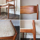 ケーディーファニチャー K.D. FURNITURE by SUN FURNITURE チーク材 ダイニングチェア ファブリック 北欧ビンテージスタイル ◎