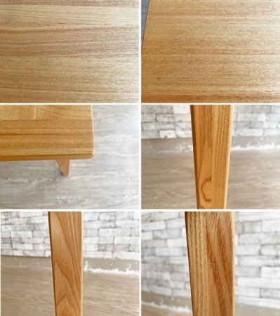 無印良品 MUJI タモ材 パーソナルデスク 机 引出し付 袖机 デスクワゴン付 ナチュラル 廃番 定価￥35,000- ●