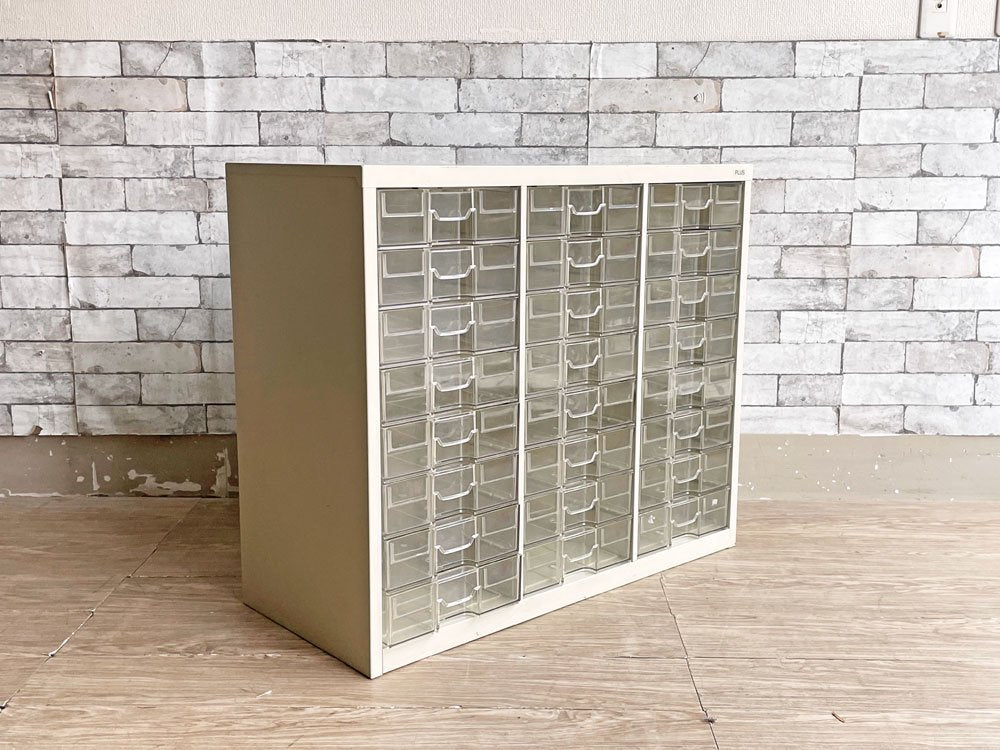 プラス PLUS スチールキャビネット 書類ケース 24ドロワー オフィス家具 店舗什器 インダストリアル ●