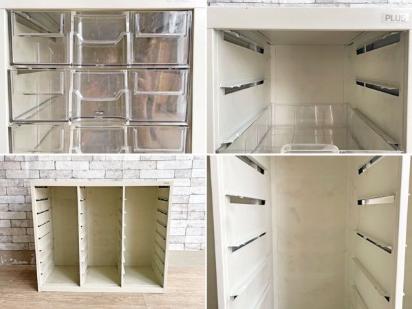 プラス PLUS スチールキャビネット 書類ケース 24ドロワー オフィス家具 店舗什器 インダストリアル ●