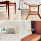 ケーディーファニチャー K.D. FURNITURE by SUN FURNITURE チーク材 ダイニングチェア ファブリック 北欧ビンテージスタイル A ●