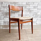 ケーディーファニチャー K.D. FURNITURE by SUN FURNITURE チーク材 ダイニングチェア ファブリック 北欧ビンテージスタイル B ●