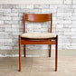 ケーディーファニチャー K.D. FURNITURE by SUN FURNITURE チーク材 ダイニングチェア ファブリック 北欧ビンテージスタイル B ●