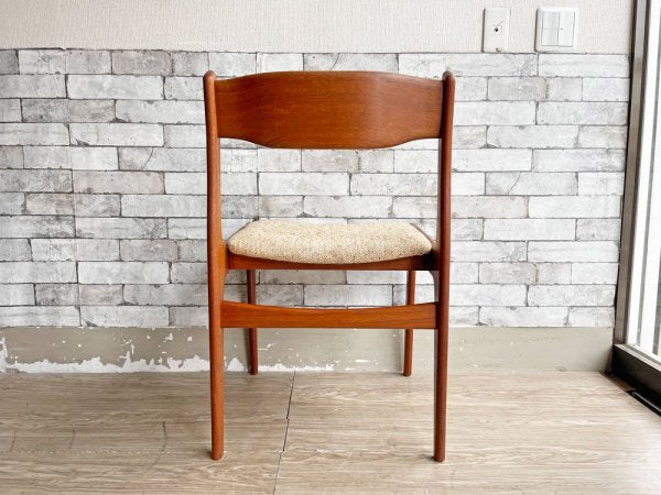 ケーディーファニチャー K.D. FURNITURE by SUN FURNITURE チーク材 ダイニングチェア ファブリック 北欧ビンテージスタイル B ●
