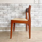 ケーディーファニチャー K.D. FURNITURE by SUN FURNITURE チーク材 ダイニングチェア ファブリック 北欧ビンテージスタイル B ●