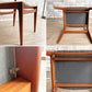ケーディーファニチャー K.D. FURNITURE by SUN FURNITURE チーク材 ダイニングチェア ファブリック 北欧ビンテージスタイル B ●