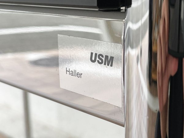 USMハラー USM Haller モジュラーファニチャー Modular Furniture ハラーテーブル W125 ホワイトラミネート天板 ◇