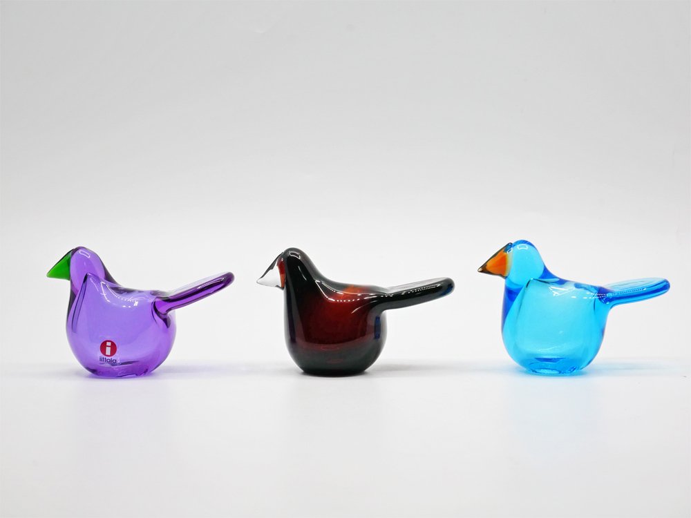 イッタラ iittala イッタラバード シエッポ Sieppo アメジスト × グリーン 2015年 360/1000 箱&テキスタイル付 オイバ・トイッカ SCOPE別注 ●