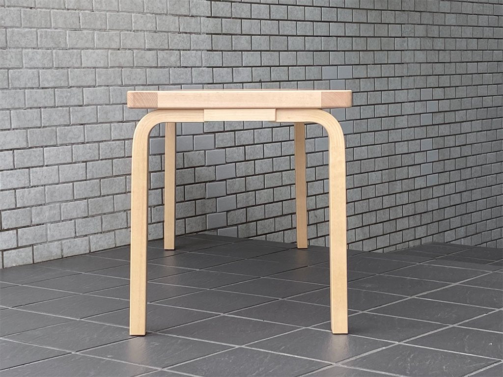 アルテック artek ベンチ 153A バーチ材 ナチュラル ガラストップ アルヴァ・アアルト フィンランド 北欧家具 ■