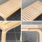 アルテック artek ベンチ 153A バーチ材 ナチュラル ガラストップ アルヴァ・アアルト フィンランド 北欧家具 ■