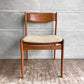 ケーディーファニチャー K.D. FURNITURE by SUN FURNITURE チーク材 ダイニングチェア ファブリック 北欧ビンテージスタイル A ♪