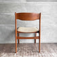 ケーディーファニチャー K.D. FURNITURE by SUN FURNITURE チーク材 ダイニングチェア ファブリック 北欧ビンテージスタイル A ♪