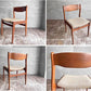 ケーディーファニチャー K.D. FURNITURE by SUN FURNITURE チーク材 ダイニングチェア ファブリック 北欧ビンテージスタイル A ♪