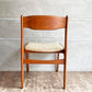 ケーディーファニチャー K.D. FURNITURE by SUN FURNITURE チーク材 ダイニングチェア ファブリック 北欧ビンテージスタイル B ♪