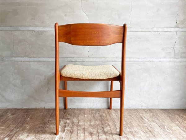 ケーディーファニチャー K.D. FURNITURE by SUN FURNITURE チーク材 ダイニングチェア ファブリック 北欧ビンテージスタイル B ♪