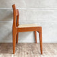 ケーディーファニチャー K.D. FURNITURE by SUN FURNITURE チーク材 ダイニングチェア ファブリック 北欧ビンテージスタイル B ♪