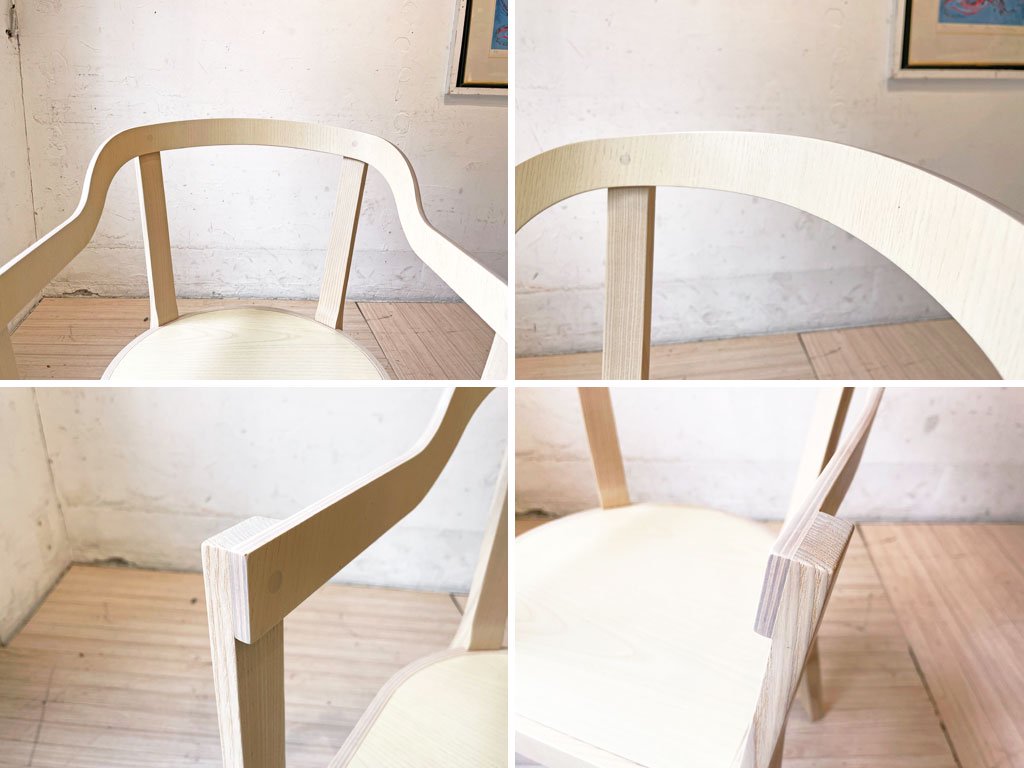 コレックス collex ダイニングアームチェア Dining arm chair ヨハネス・ノーランダー ナチュラルホワイト アバハウス 新品未使用品 ★