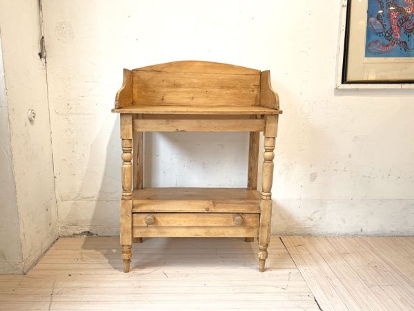 オールドパイン材 プロカント ウォッシング テーブル フランス ビンテージ France vintage Old pain Washing table ★