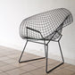 ノル Knoll ビンテージ ダイヤモンドチェア Diamond Chair  ハリー ベルトイア Harry Bertoia ブラックリペイント ミッドセンチュリー 名作  ◇