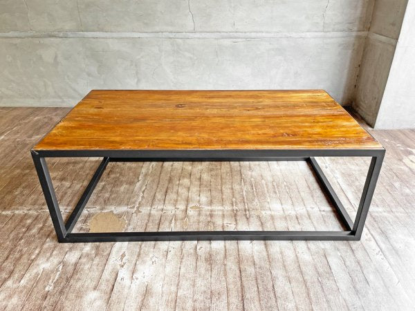 クラッシュゲート CRASH GATE ノットアンティークス Knot antiques ライザ コーヒーテーブル LIZA COFFEE TABLE ニレ古材 定価\41,800- ♪