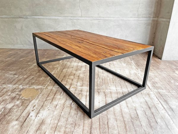 クラッシュゲート CRASH GATE ノットアンティークス Knot antiques ライザ コーヒーテーブル LIZA COFFEE TABLE ニレ古材 定価\41,800- ♪