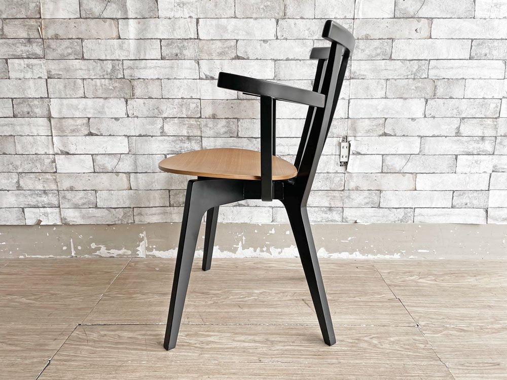 コモック COMMOC ビートル BEETLE ARM CHAIR アームチェア ブラック ナチュラルモダン ドリルデザイン DRILL DESIGN 定価￥46,200- A ●