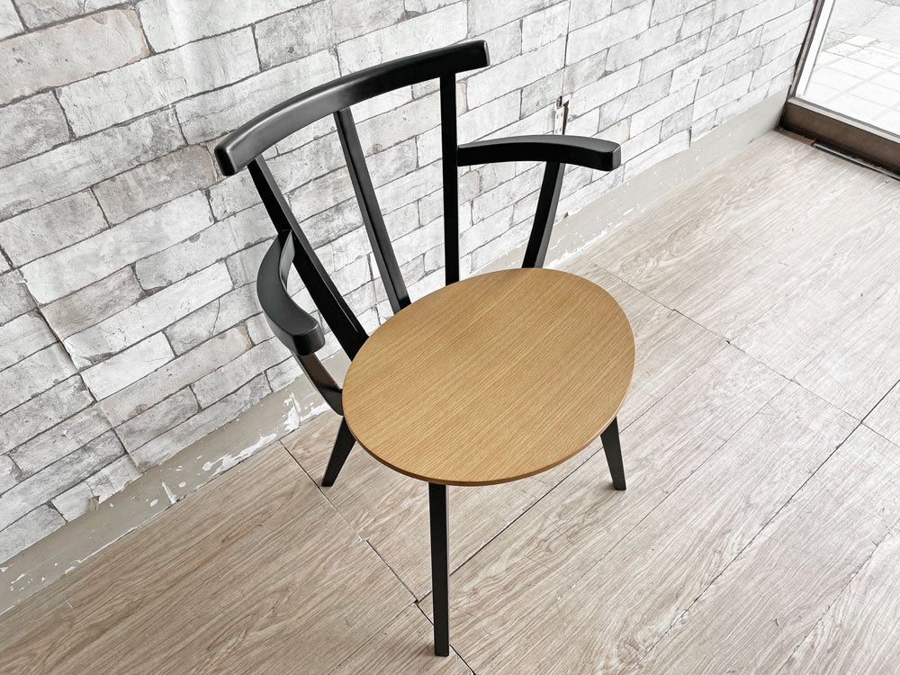 コモック COMMOC ビートル BEETLE ARM CHAIR アームチェア ブラック ナチュラルモダン ドリルデザイン DRILL DESIGN 定価￥46,200- A ●