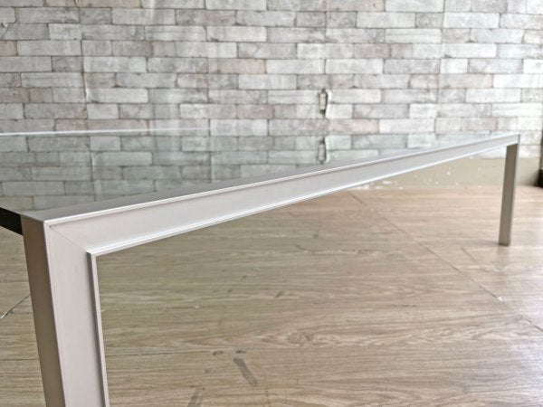 チーム・バイ・ヴェリス Team by Wellis ルームリビング ガラストップ コーヒーテーブル ローテーブル スクエア W120cm Cassina ixc.取扱 参考定価24万円 ●