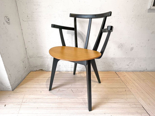 コモック COMMOC ビートル BEETLE ARM CHAIR アームチェア ブラック ナチュラルモダン ドリルデザイン DRILL DESIGN 定価￥46,200- A ★