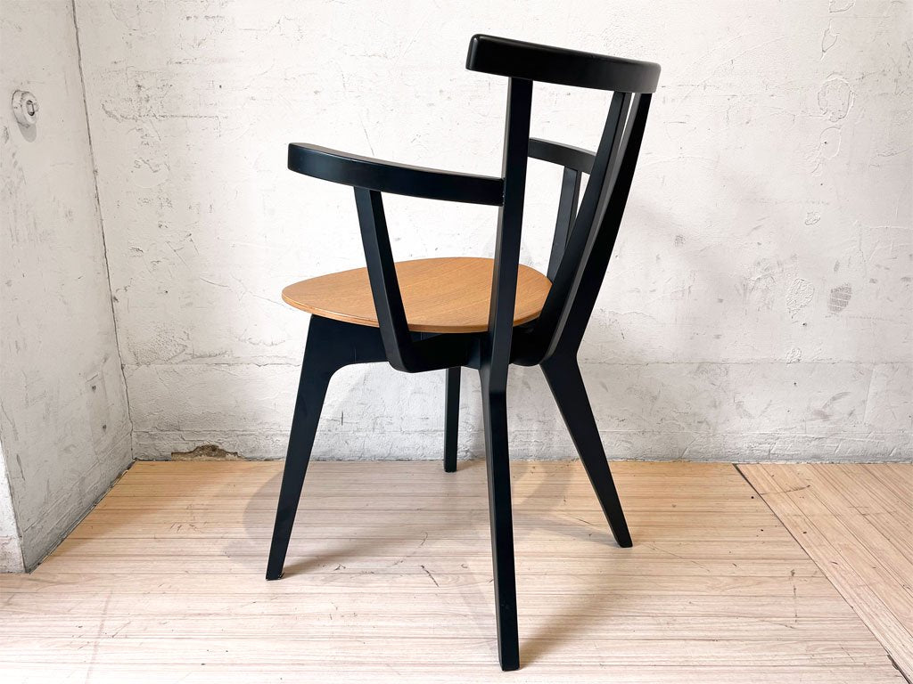 コモック COMMOC ビートル BEETLE ARM CHAIR アームチェア ブラック ナチュラルモダン ドリルデザイン DRILL DESIGN 定価￥46,200- A ★