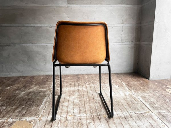 クラッシュゲート CRASH GATE ノットアンティークス Knot antiques ログチェア LOG CHAIR ビンテージキャメル ダイニングチェア♪