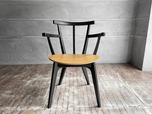 コモック COMMOC ビートル BEETLE CHAIR アームチェア ARM CHAIR ブラック ナチュラルモダン ドリルデザイン DRILL DESIGN 定価￥46,200- B♪