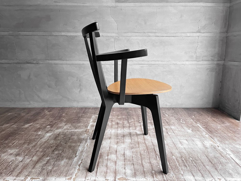 コモック COMMOC ビートル BEETLE CHAIR アームチェア ARM CHAIR ブラック ナチュラルモダン ドリルデザイン DRILL DESIGN 定価￥46,200- B♪