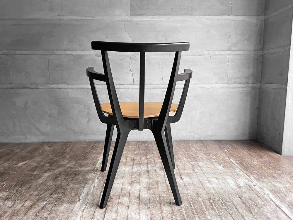 コモック COMMOC ビートル BEETLE CHAIR アームチェア ARM CHAIR ブラック ナチュラルモダン ドリルデザイン DRILL DESIGN 定価￥46,200- B♪